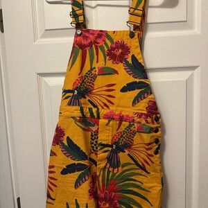 FARM Rio Vibrant Tropical Shorts Overalls